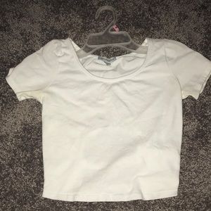 White crop top